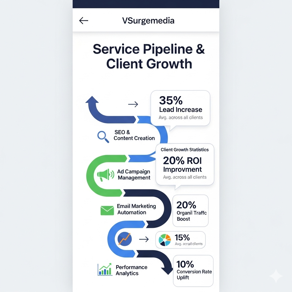 end to end digital marketing services by vsurgemedia
