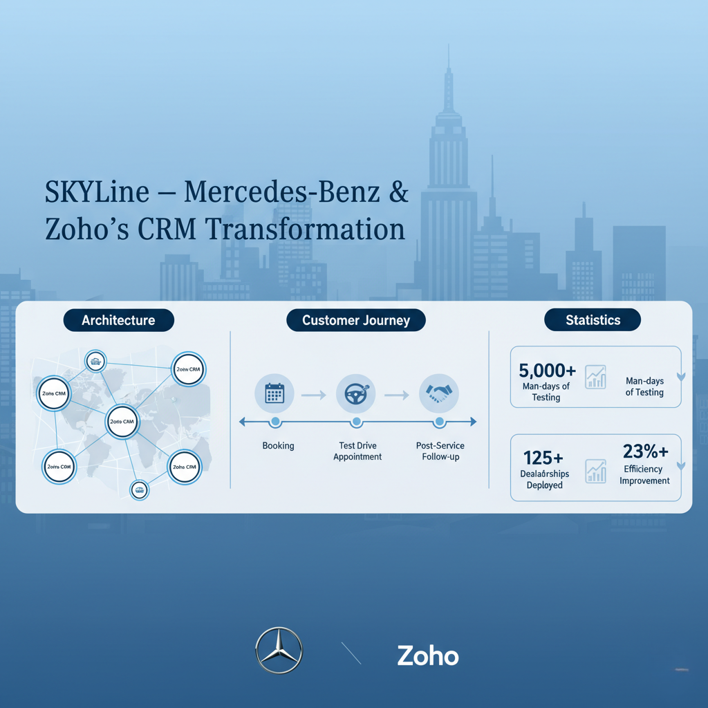 Zoho Collab with Mercedes for CRM Software 
