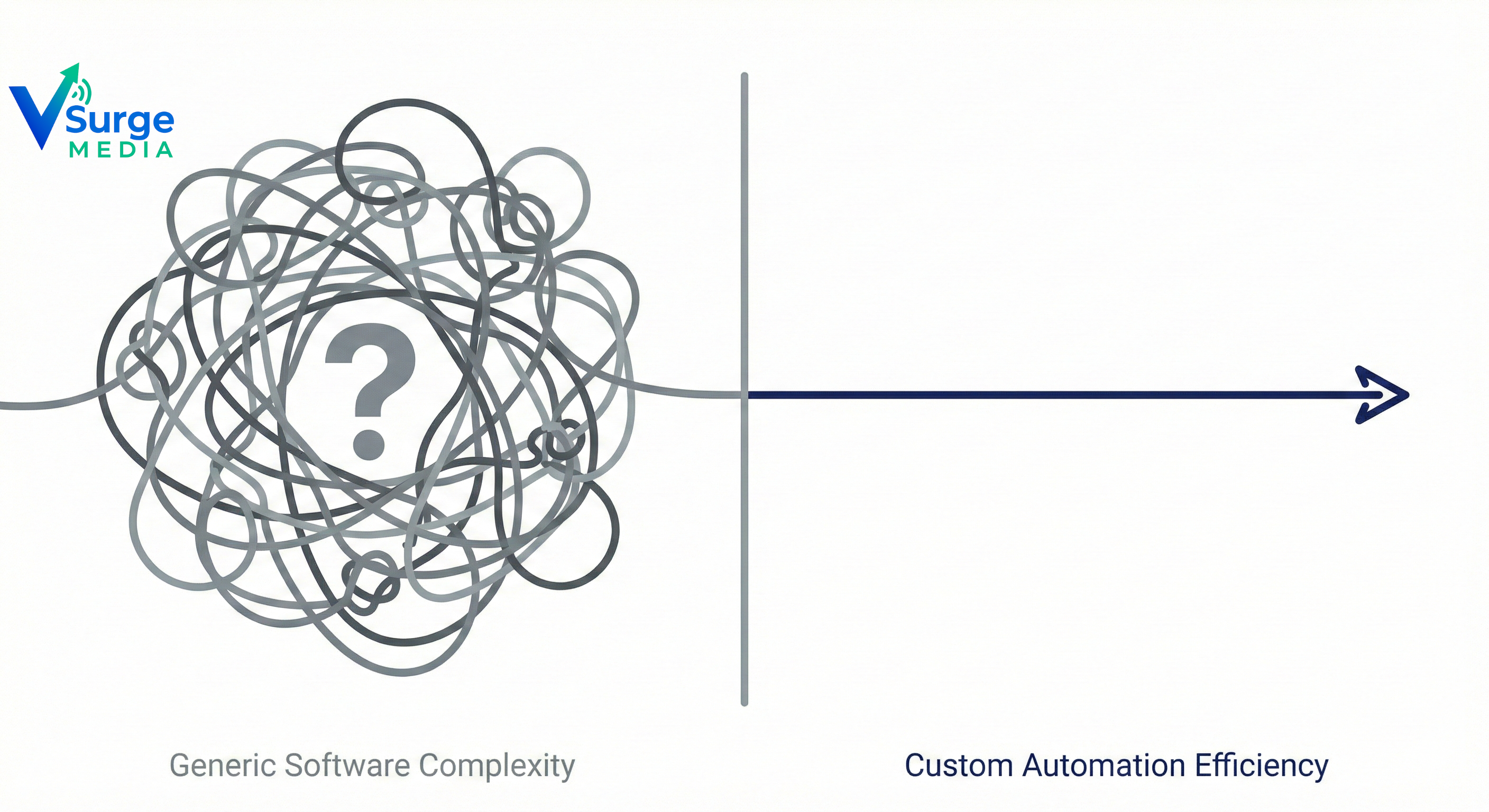 Comparison of complex generic software vs simple custom automation for healthcare