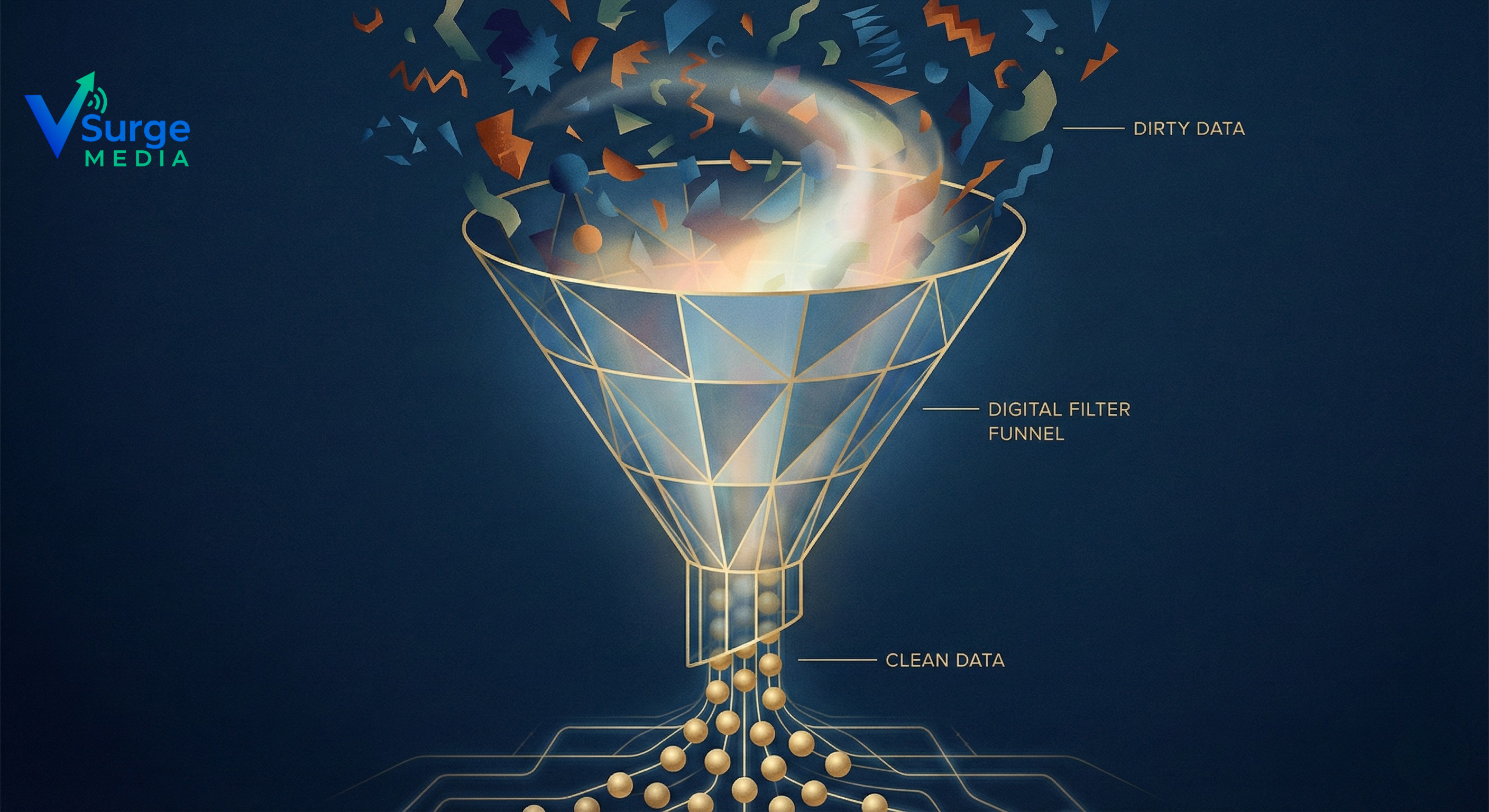 Data quality management tools comparison concept showing dirty data transformation into clean revenue