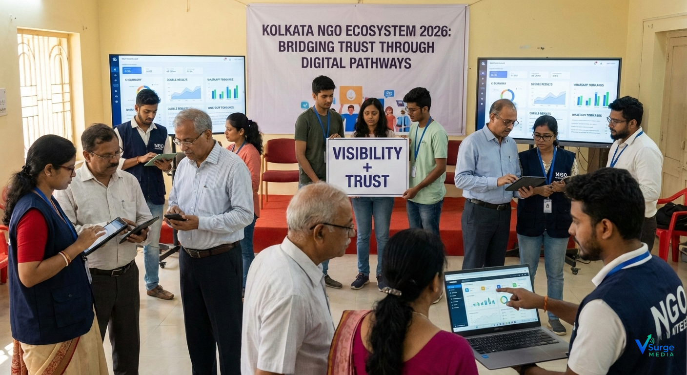 Kolkata NGOs learning digital marketing and data tools in 2026 workshop focused on improving visibility and trust through analytics (digital marketing for ngos in kolkata).
