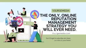 Online reputation management strategy (ORM)