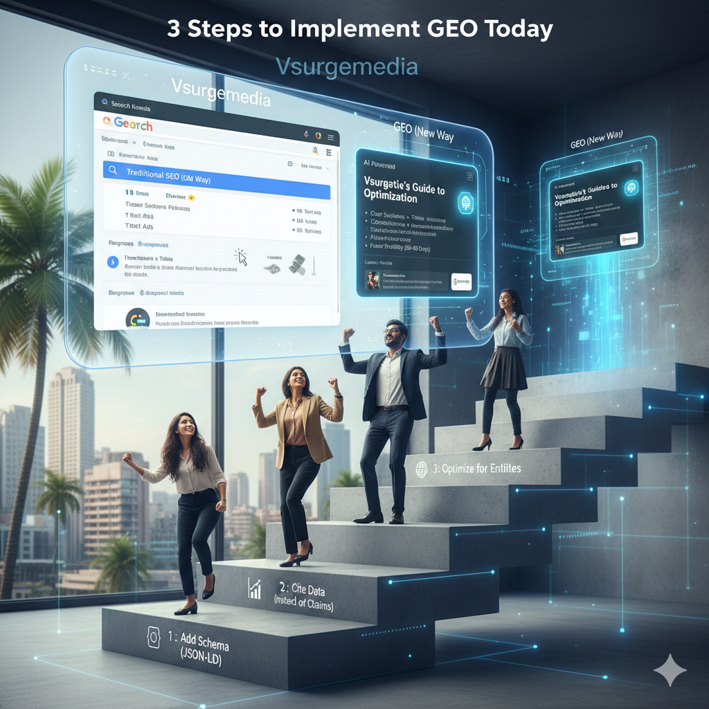 How Generative Engine Optimization (GEO) Helps You Rank Faster on Google & AI Search — Complete 2026 Guide by Vsurgemedia